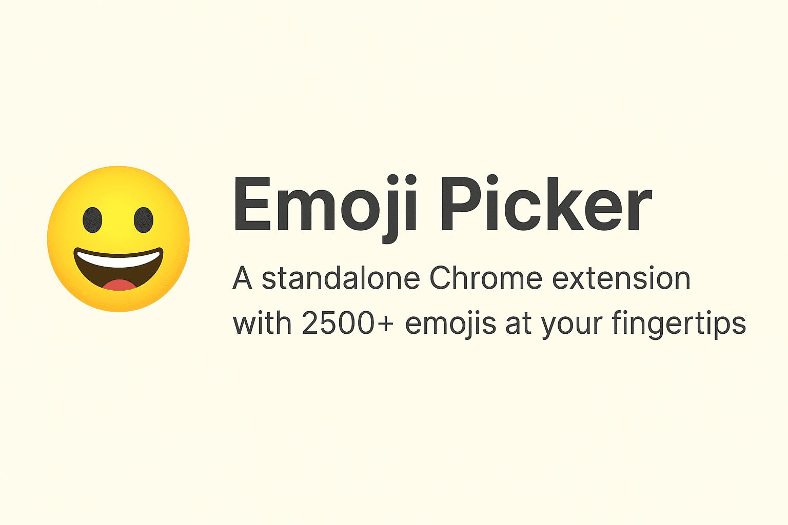 Emoji Picker Extension