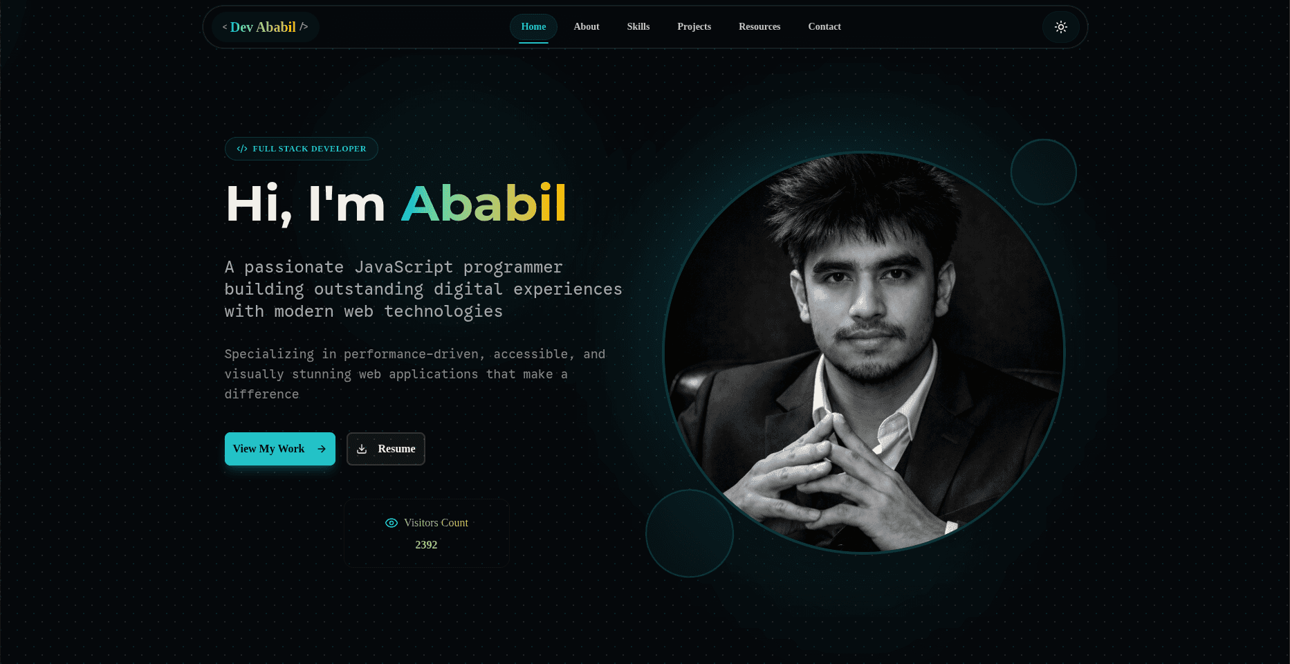 DevAbabil - Portfolio